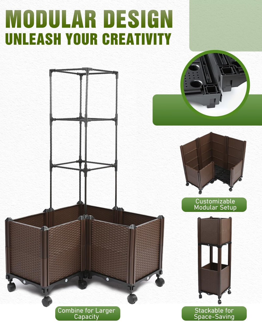 joyhalo side view with casters highlighting mobility for repositioning in sunlight
