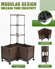joyhalo side view with casters highlighting mobility for repositioning in sunlight