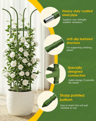 joyhalo trellis supporting tomato plants for improved air flow and higher yields