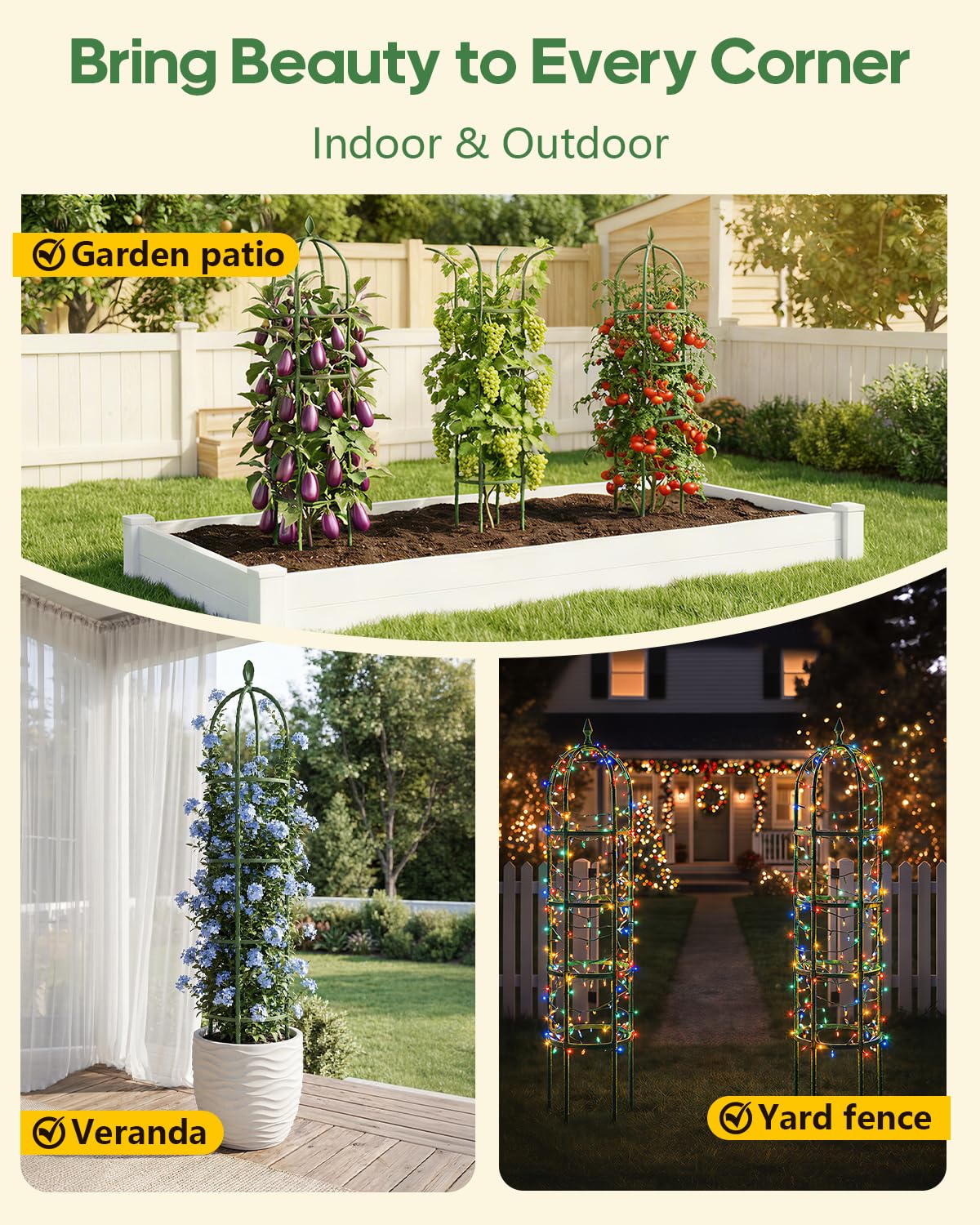 joyhalo trellis disassembled for compact storage saving space in shed