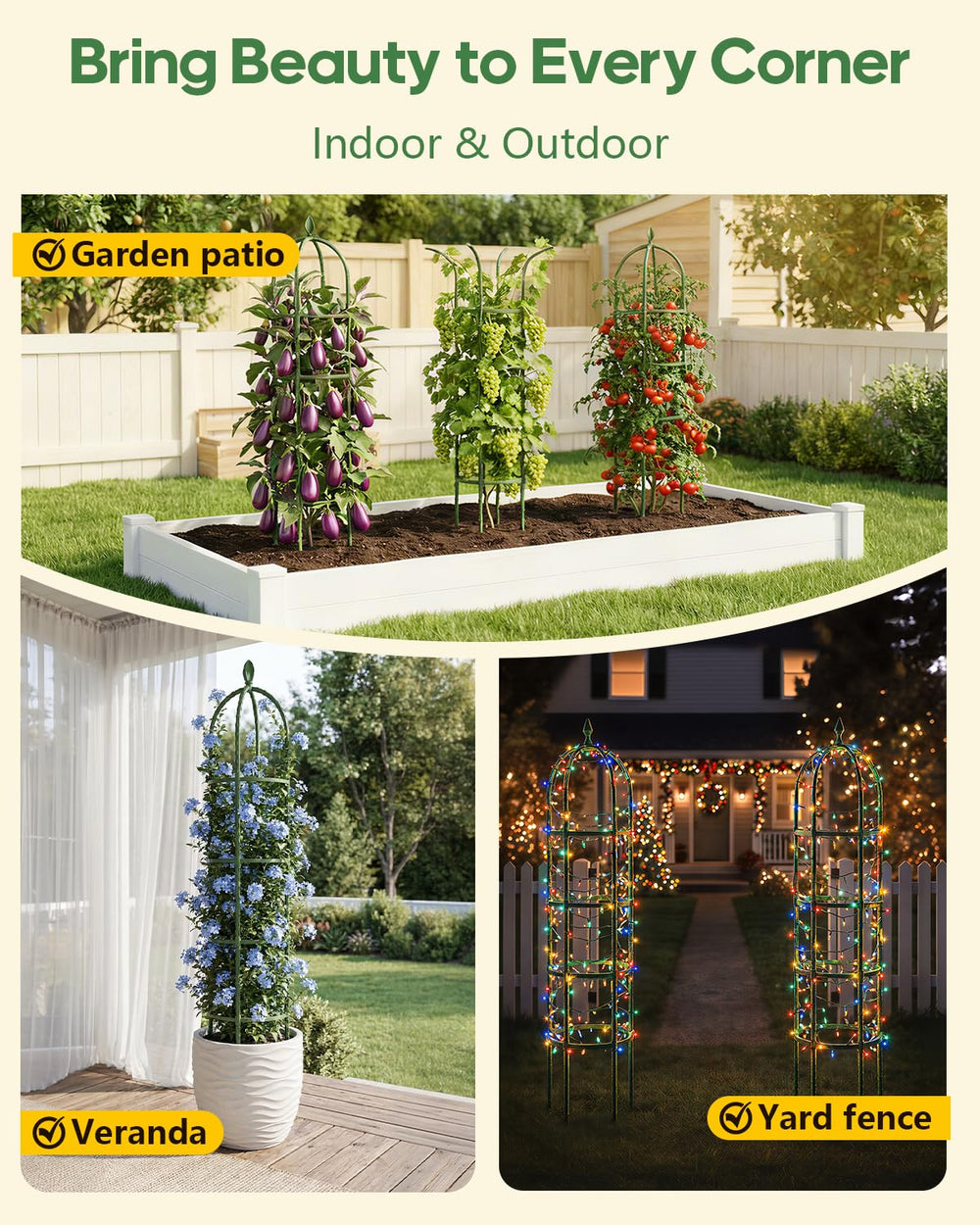 joyhalo trellis disassembled for compact storage saving space in shed
