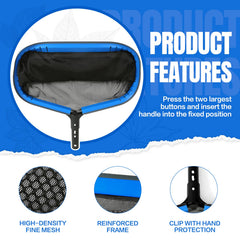 joyhalo weighted bottom detail holding mesh open for fewer scoops