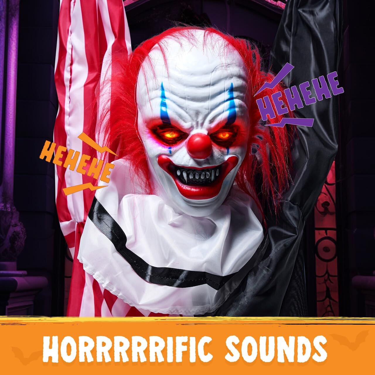 JOYIN clown costume fabric texture showing durable stitched materials