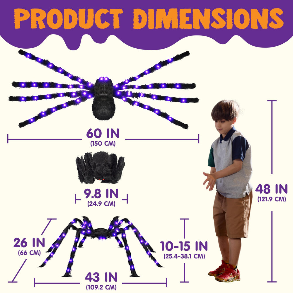 JOYIN collapsed spider folded flat for compact storage and reuse