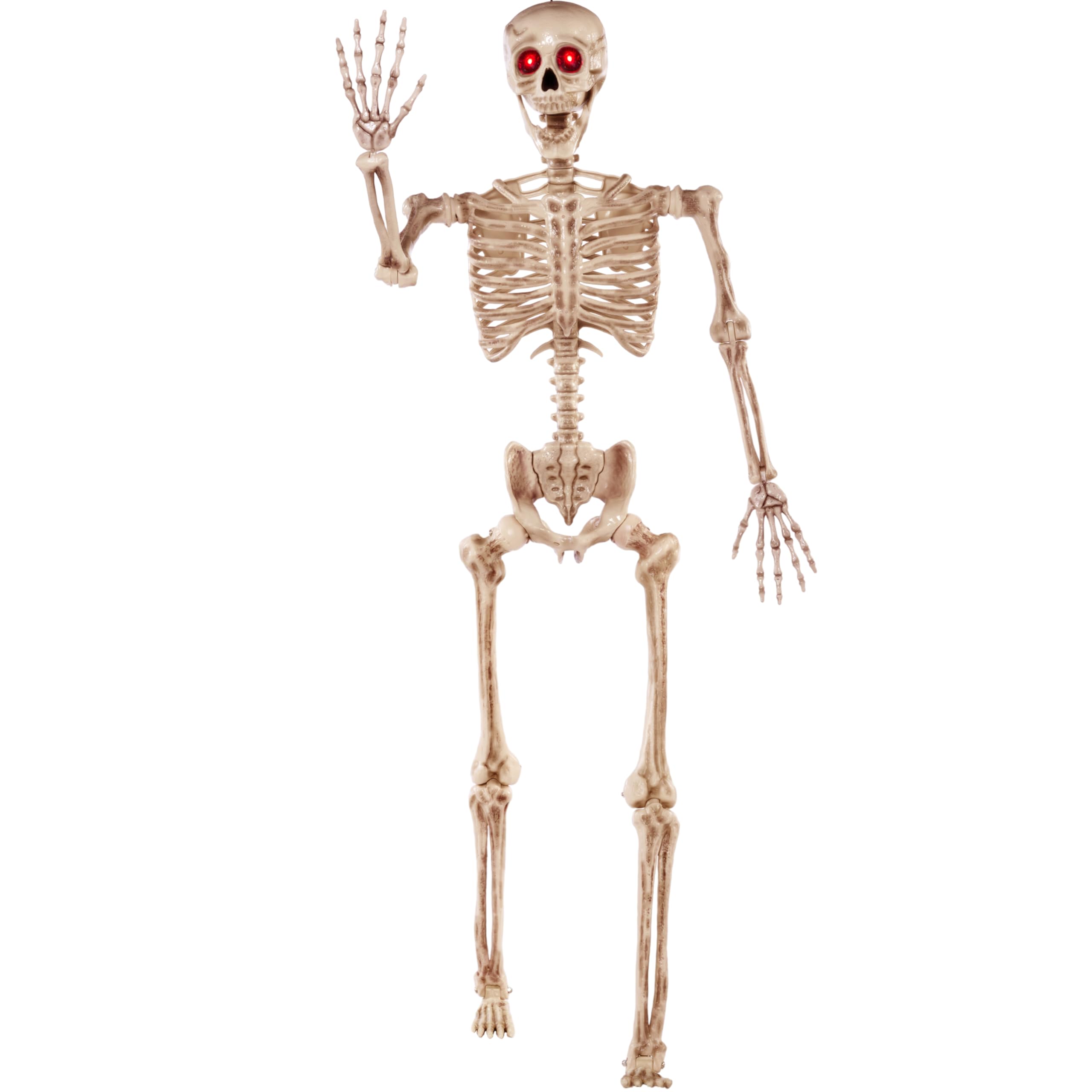 JOYIN front view life-size skeleton for dramatic Halloween entrance