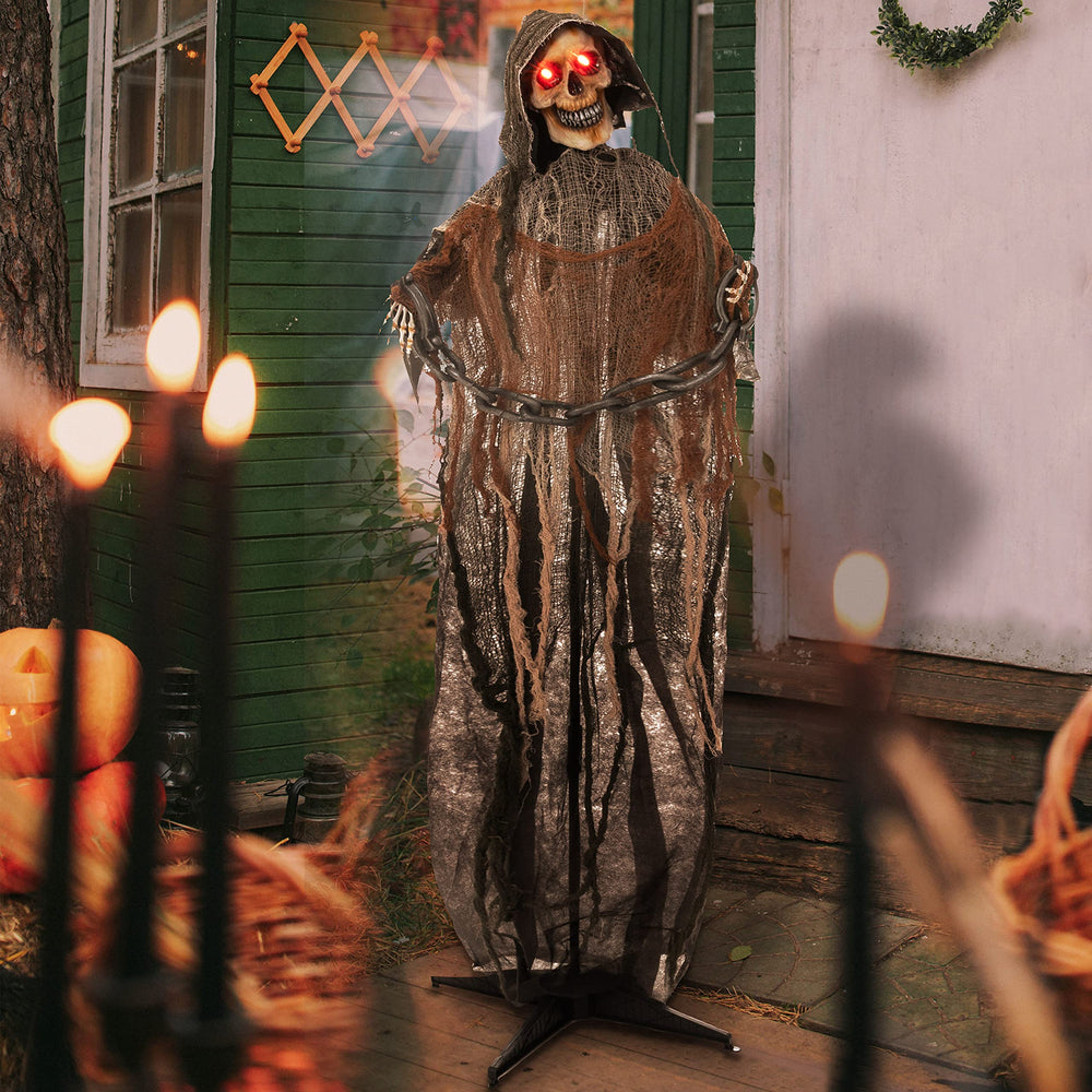 JOYIN grim reaper vibrating motion demo with lit eyes and audio action