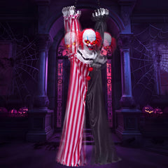 JOYIN clown front view showing full 65-inch figure for dramatic lawn display