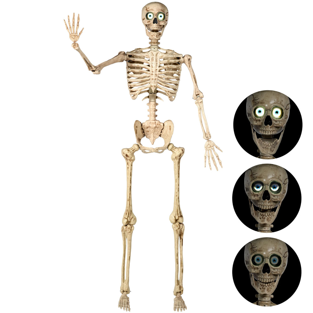 JOYIN skeleton front view showing full 6.9 ft height and realistic detail