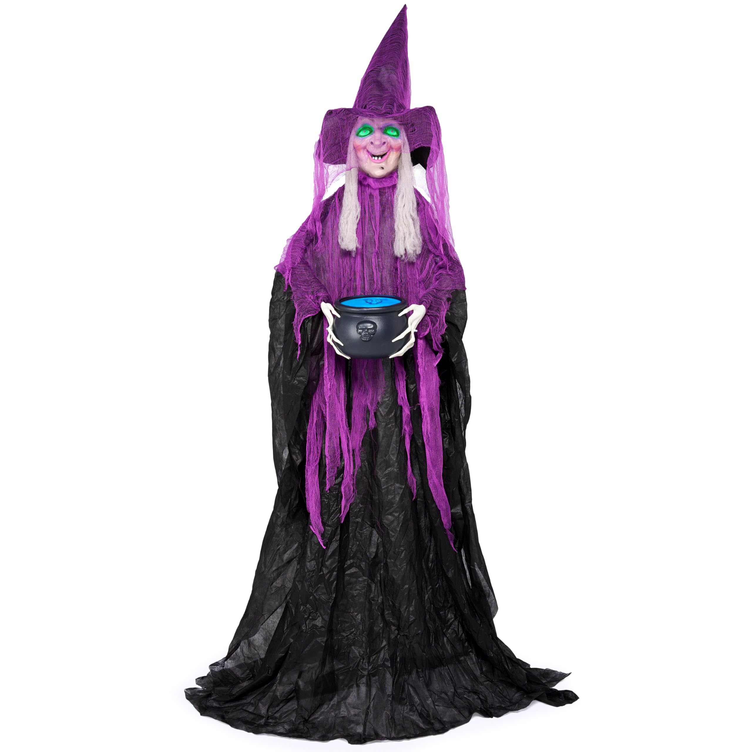 JOYIN standing witch front view showing full 72-inch height and dramatic presence