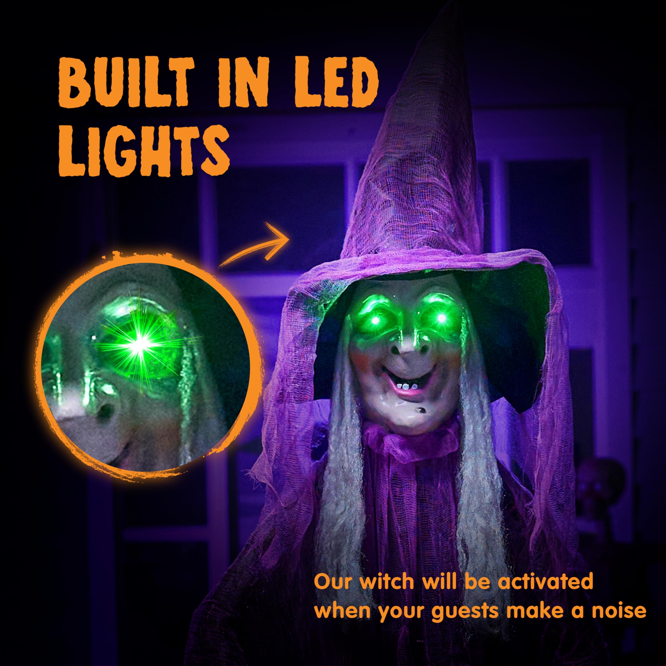 JOYIN witch side profile detail showing realistic facial features and pose benefits