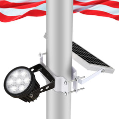 Joylight front view showing compact metal housing and mounting bracket benefit durable installation