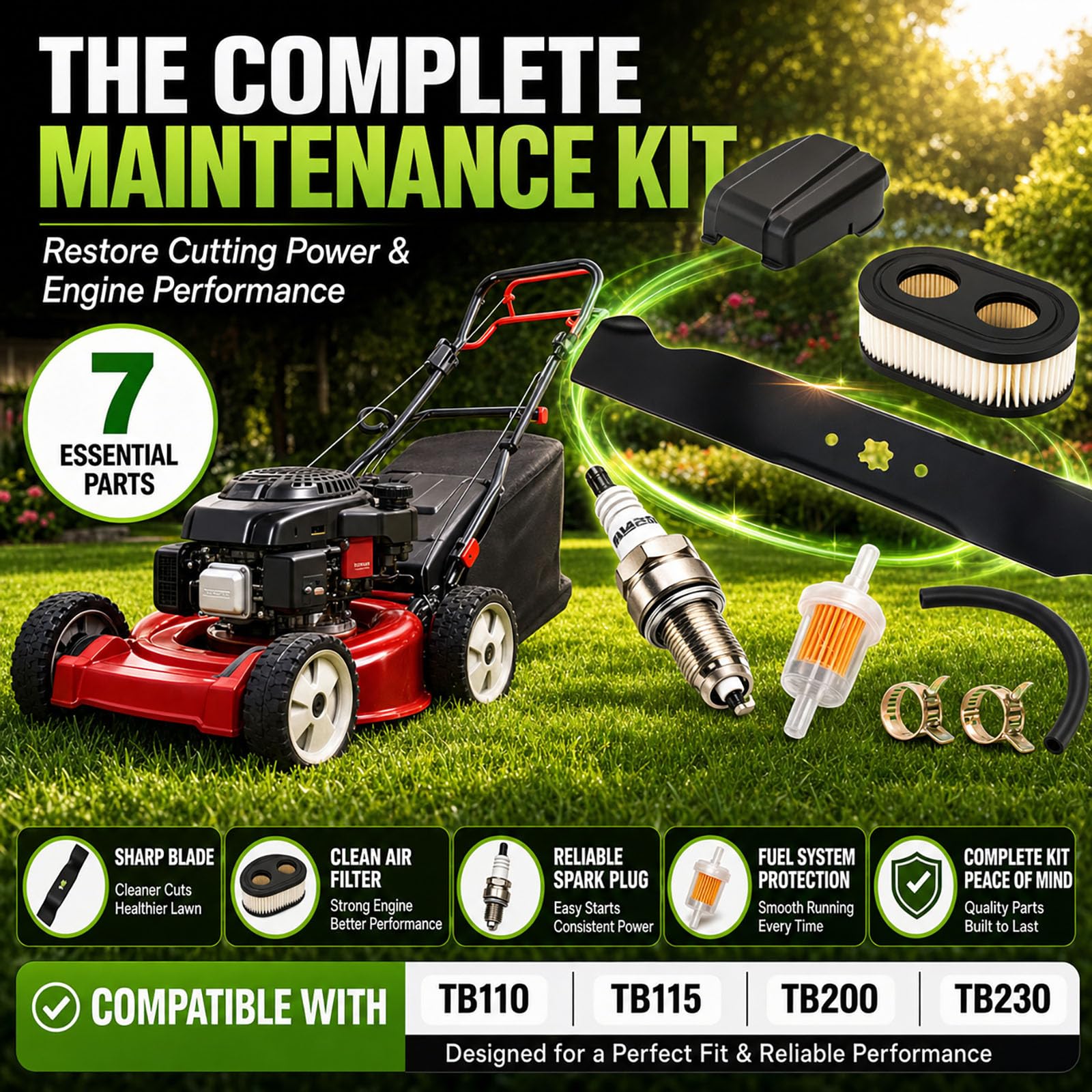 joytrace blade installed on mower deck showing correct fit benefit restored cutting performance