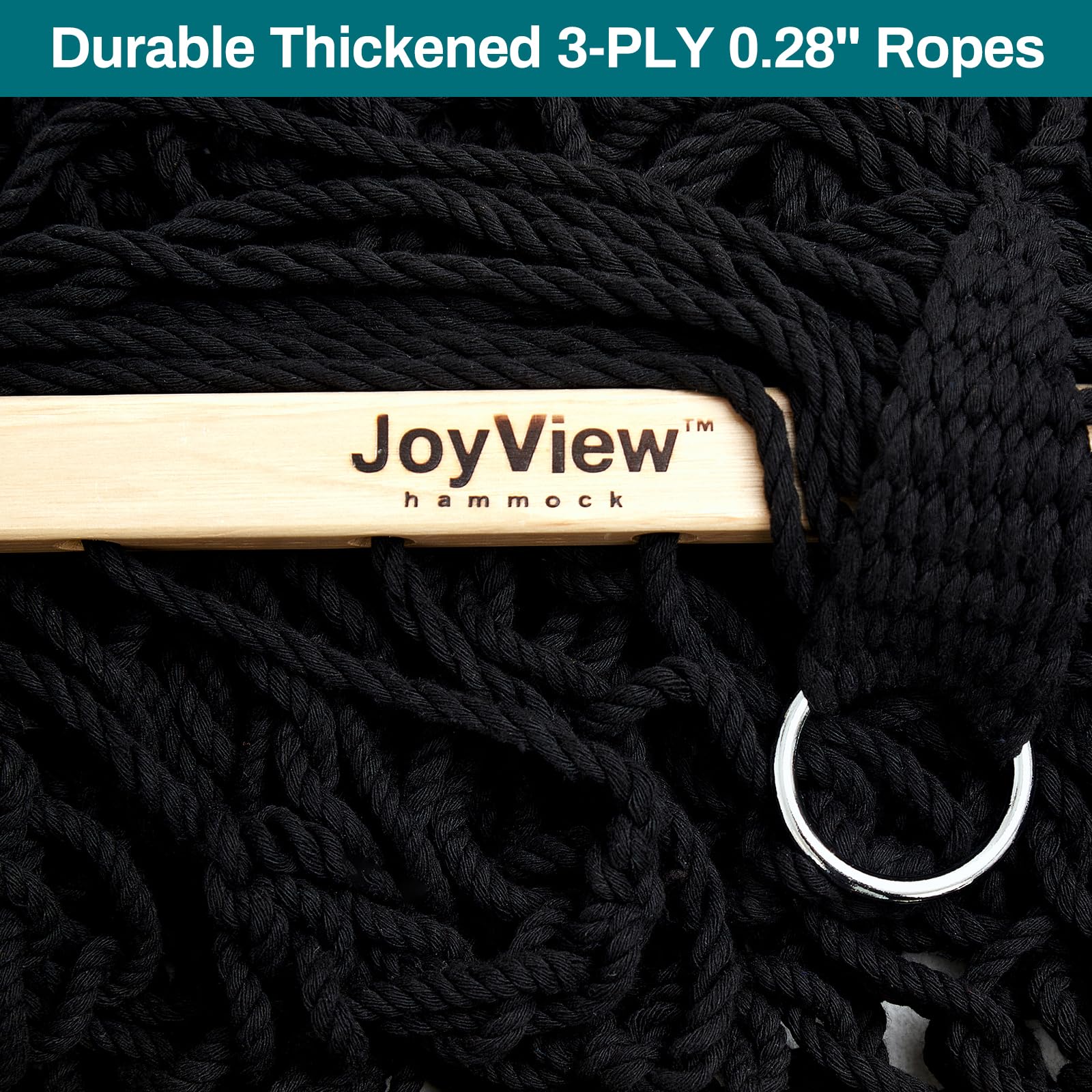 JoyView included chains hooks and tree hooks displayed for easy setup and secure hanging