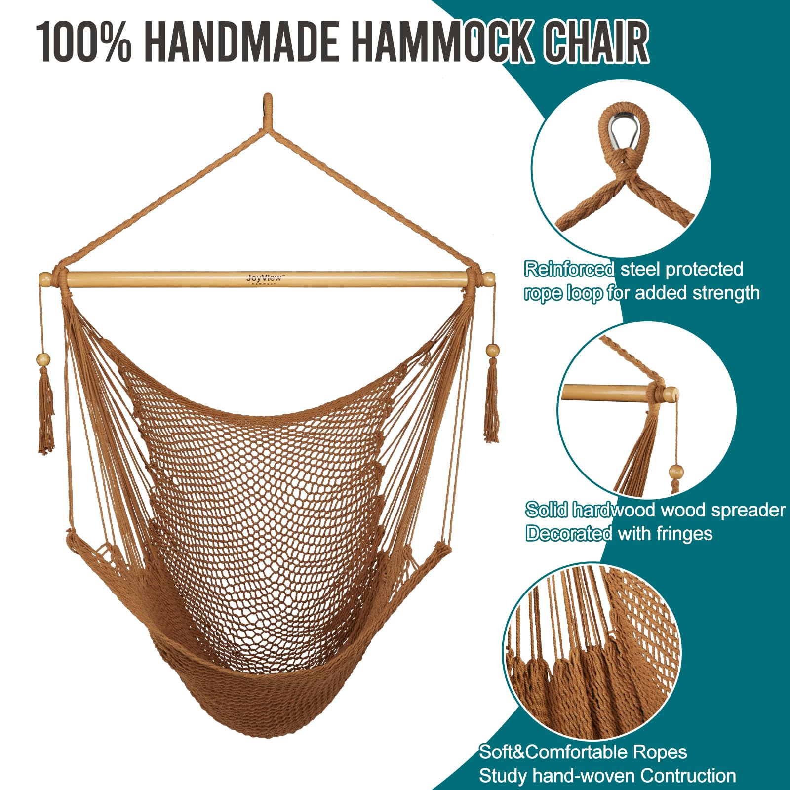 JoyView hammock chair in use on porch offering relaxing outdoor seating