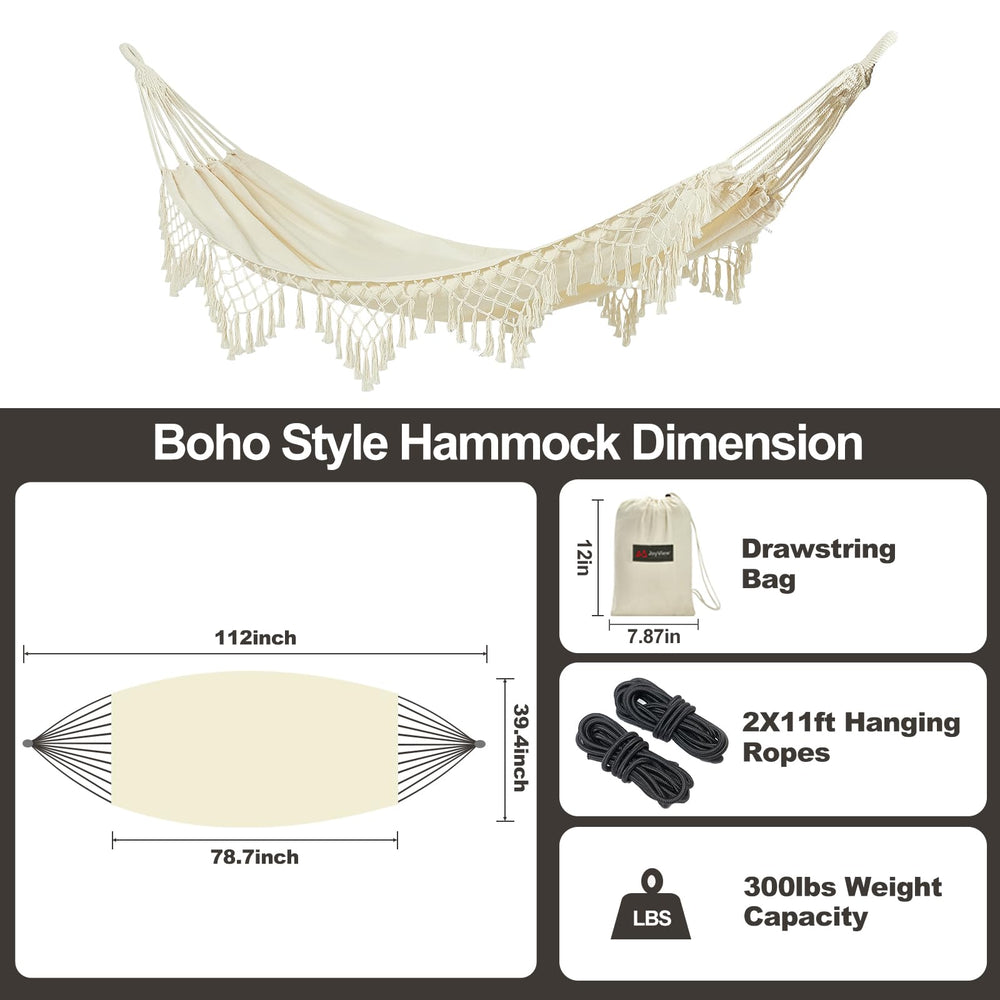 JoyView rope loop detail showing hand-woven cords for strong weight distribution
