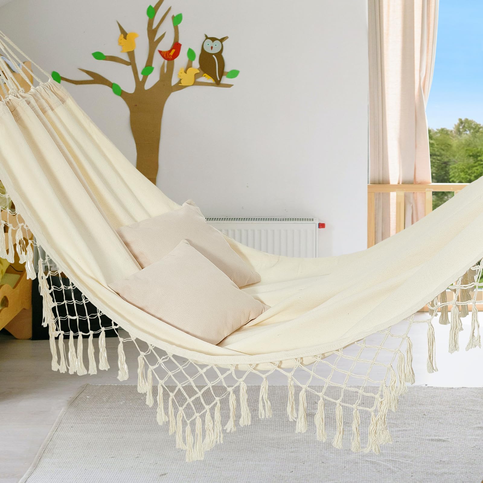 JoyView tassel edge close-up showing decorative finish that enhances outdoor decor