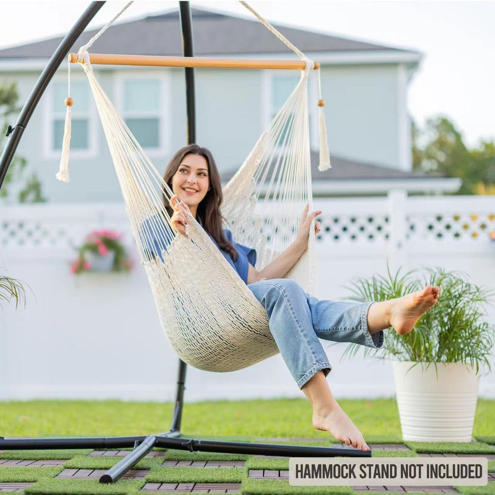 JoyView folded hammock chair packed for travel illustrating lightweight portability and easy storage