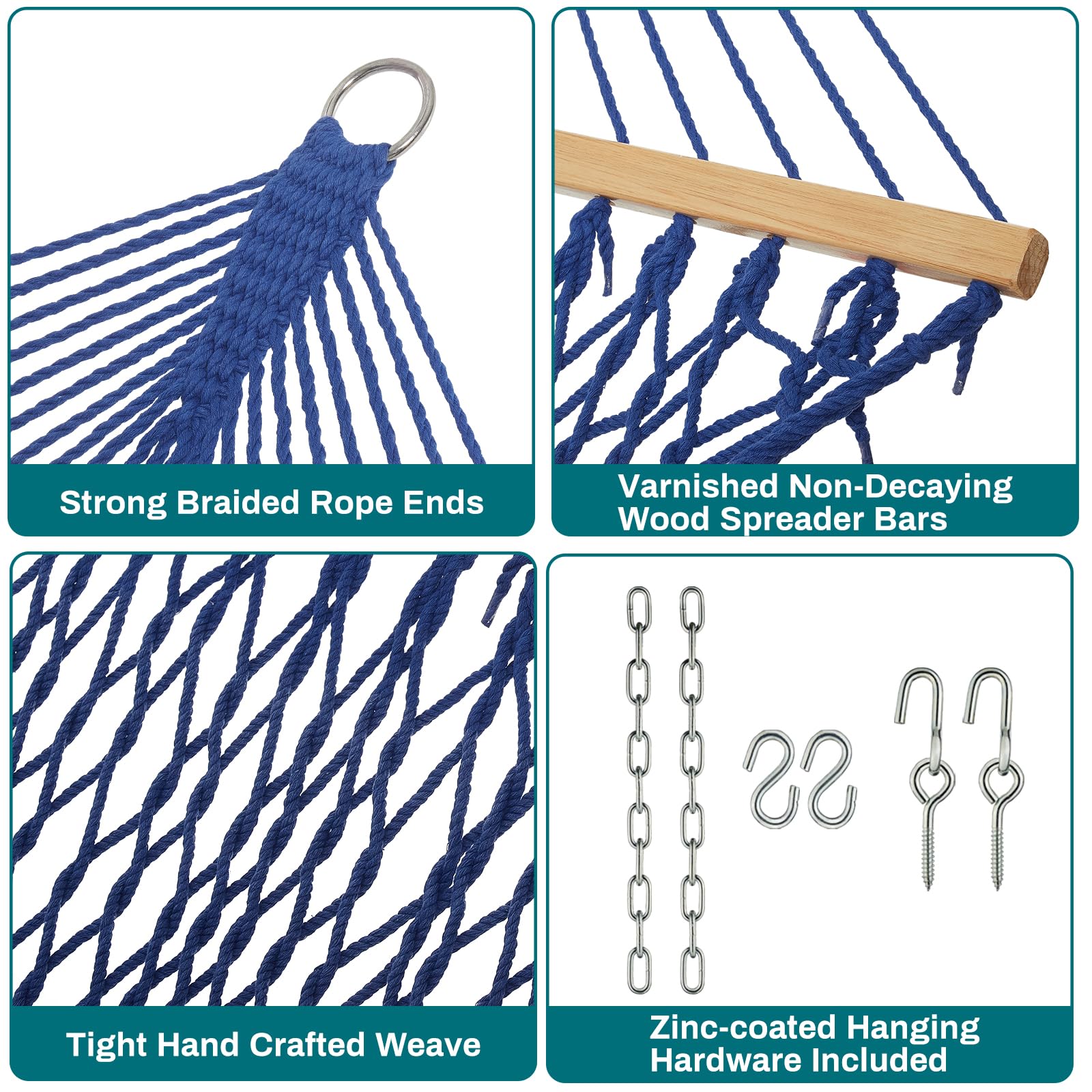 JoyView hammock hung in backyard patio providing a relaxing outdoor lounging benefit