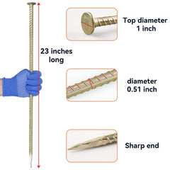 JPOIP close-up of chisel tip penetrating surface, enabling easier installation