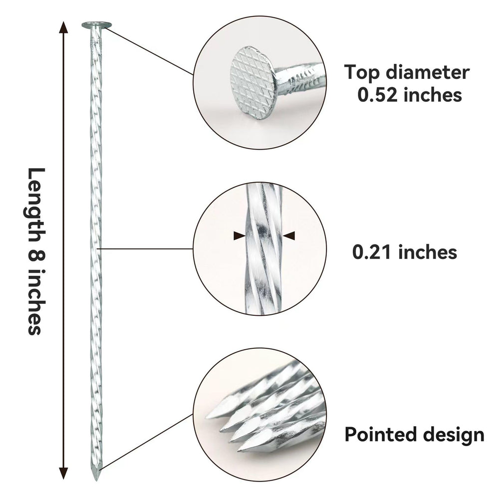 JPOIP close-up of spiral shaft illustrating superior grip and soil hold benefit