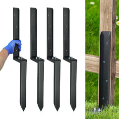 JPOIP front packaging showing four heavy-duty fence repair stakes and included tools for quick fixes