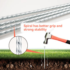 Detailed view of JPOIP sharp pointed tip for easy penetration and fast installation