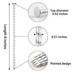 Close-up of JPOIP spiral shaft highlighting increased grip and soil-holding strength