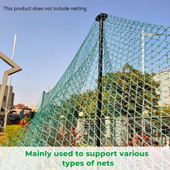 JPOIP close-up of powder-coated steel stake showing corrosion resistance and durable finish