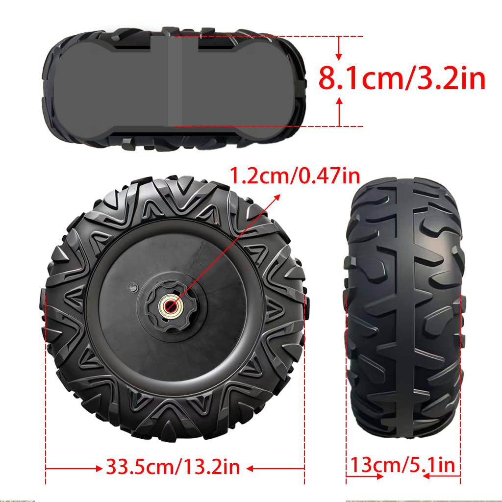 JRRXM close-up of alligator tread pattern highlighting improved traction and wear resistance