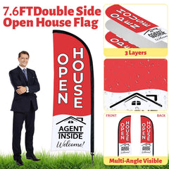 Jsngbse assembled flag pole with drawstring bag for easy transport benefit