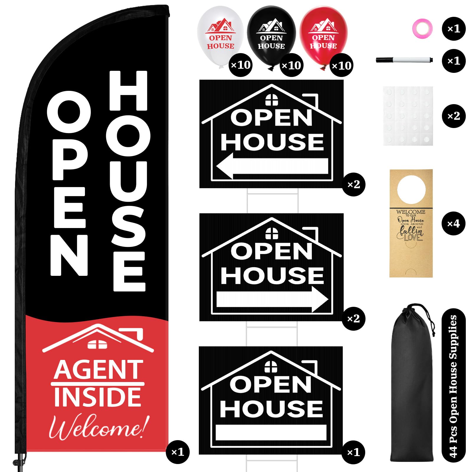 Jsngbse yard sign with H-stake guiding visitors and improving wayfinding