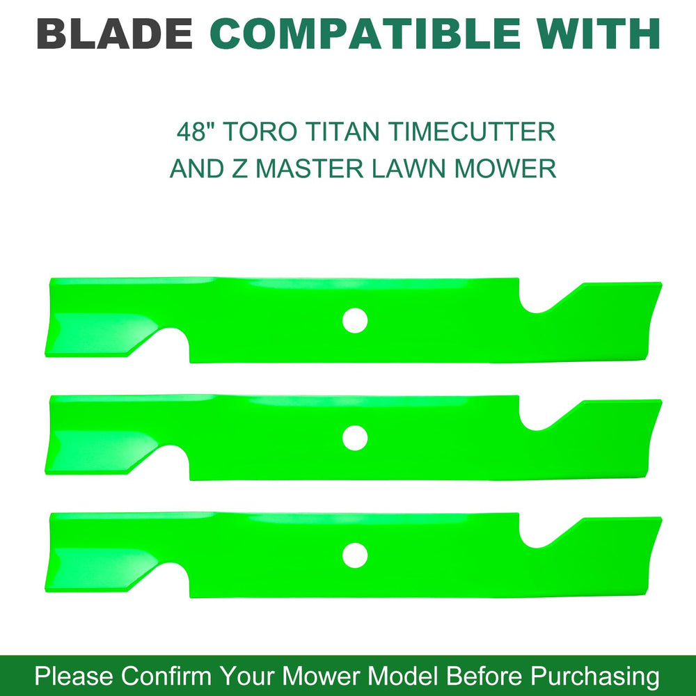 JSXDNWYJ blade installed on a 48-inch Toro deck for immediate compatibility