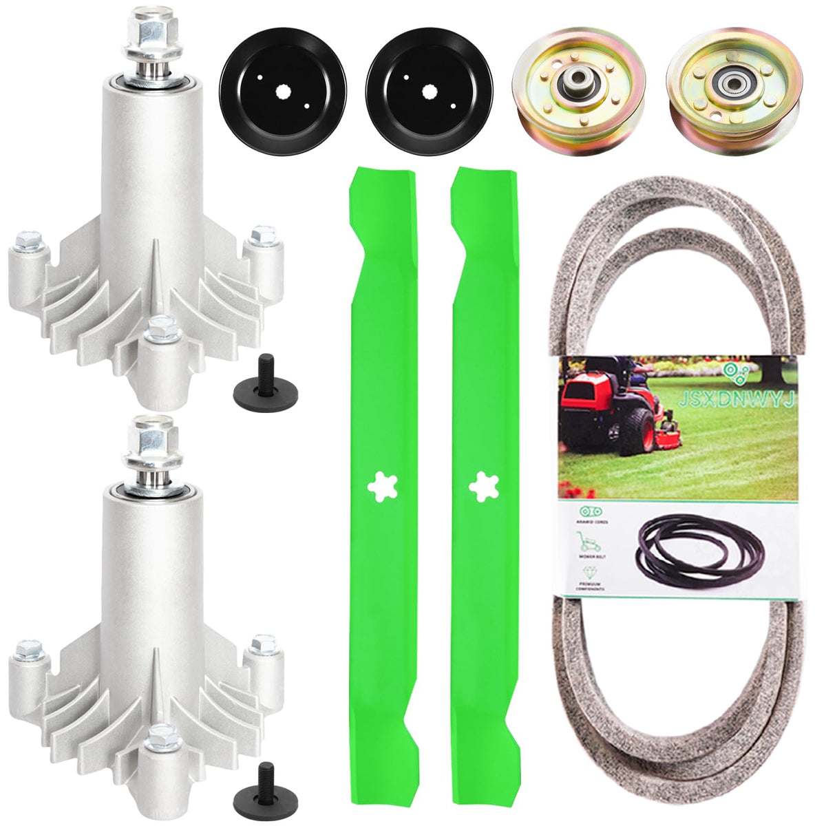 JSXDNWYJ complete 42-inch deck kit showing all parts for reliable restoration