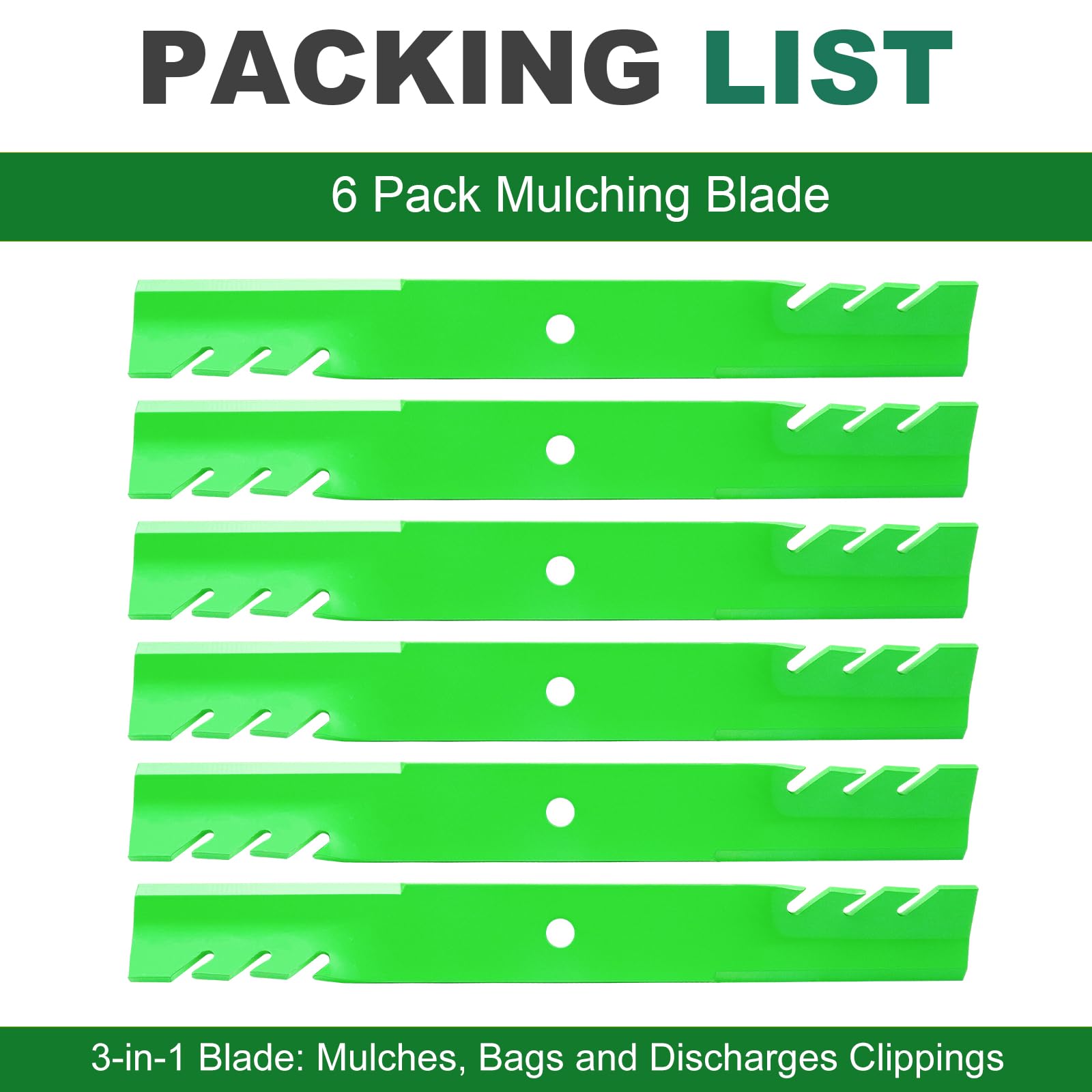 JSXDNWYJ blades mulching grass clippings to show improved cut quality and dispersion