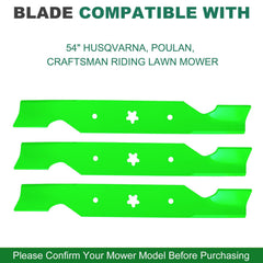 JSXDNWYJ blade installed under mower deck demonstrating precise fit and balance