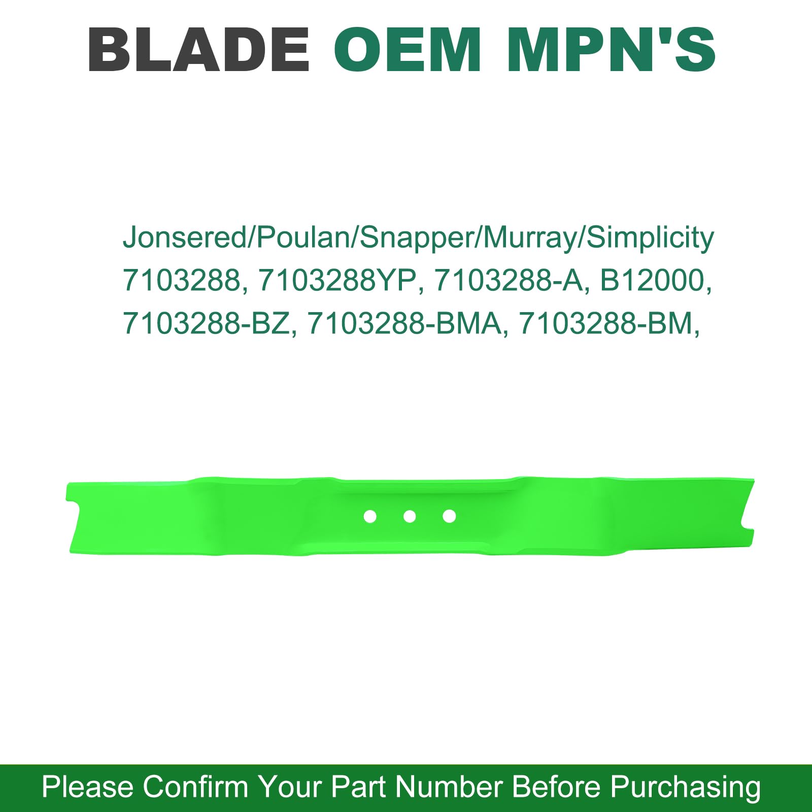 JSXDNWYJ blade next to ruler showing 22 inch length for accurate fit