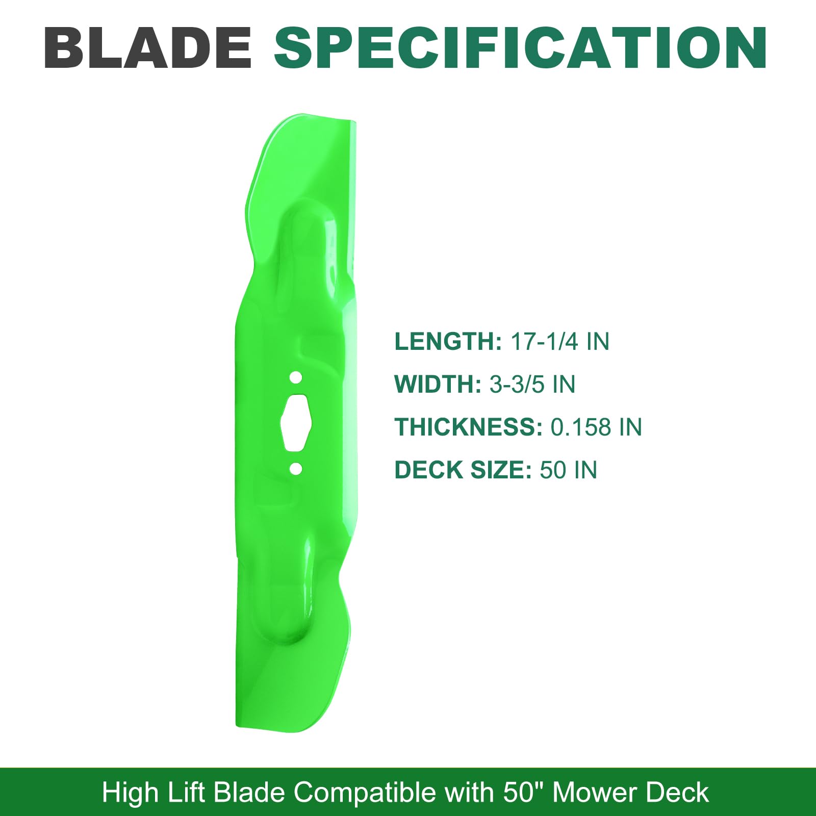 JSXDNWYJ blade profile side view illustrating high-lift shape for improved airflow
