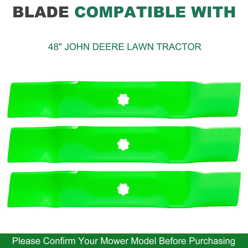 JSXDNWYJ blade side profile displaying 1-3/16 inch lift for correct deck airflow