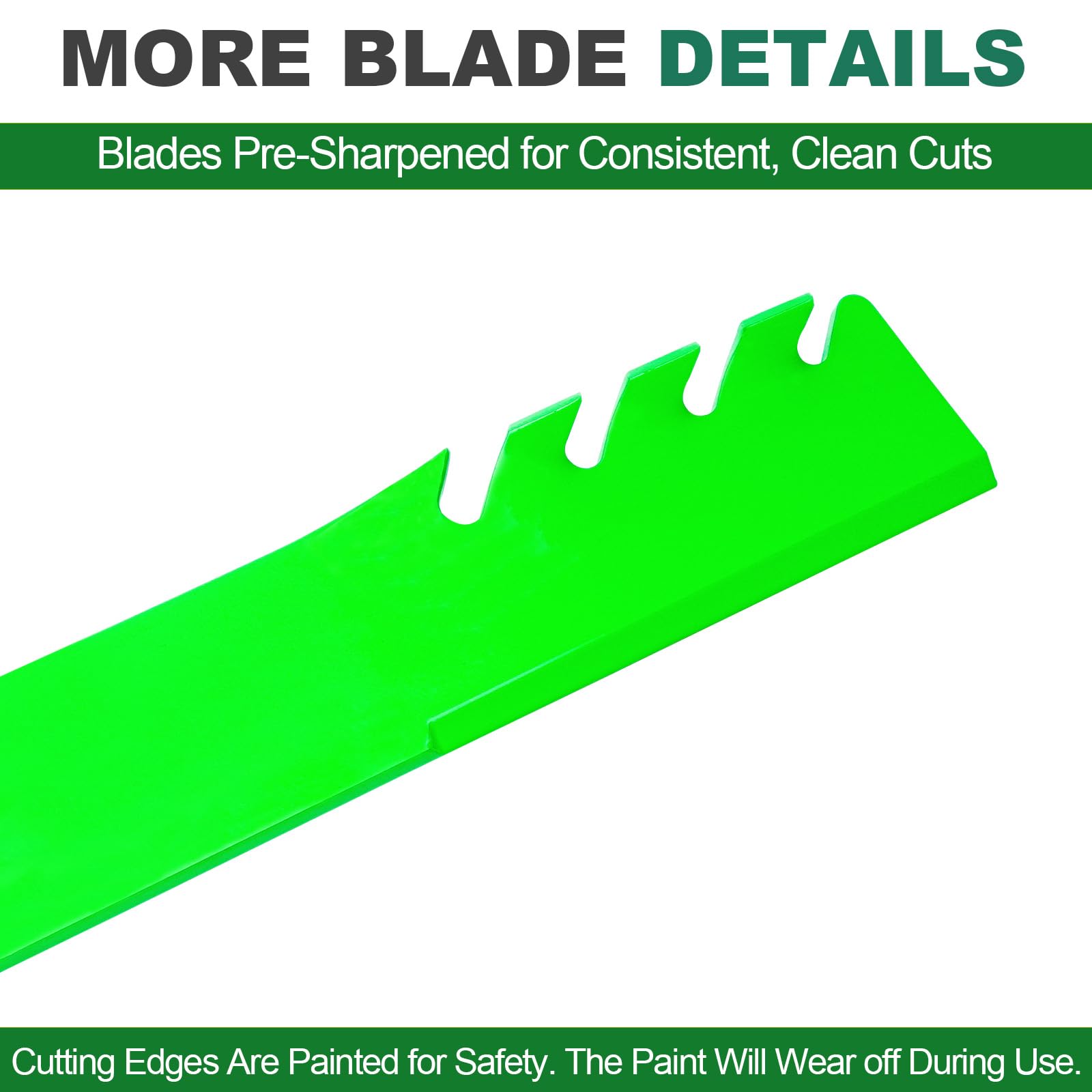 JSXDNWYJ blade cross-section showing 0.197 inch thickness for durability