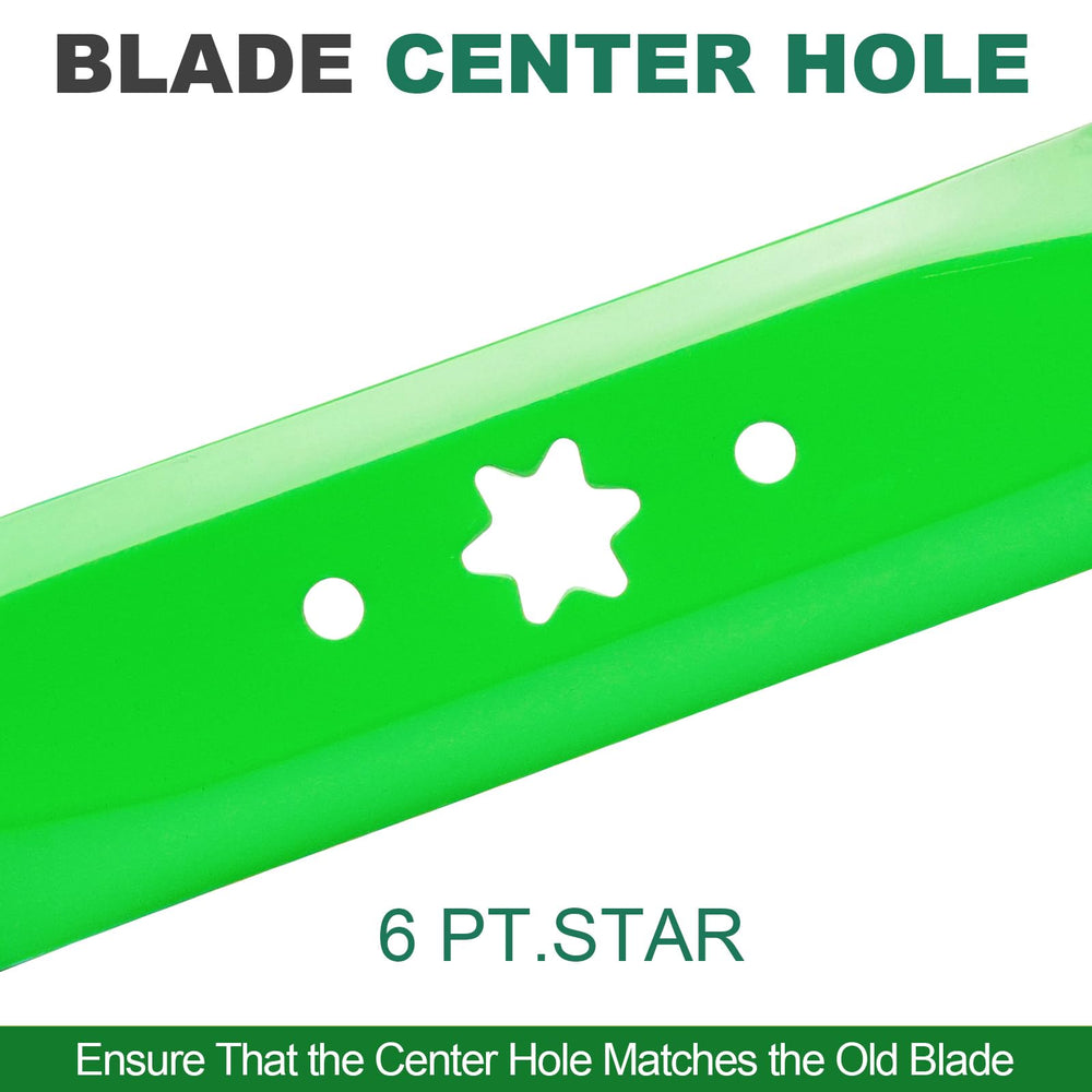 JSXDNWYJ blades cutting grass showing finer mulching and cleaner lawn appearance benefit