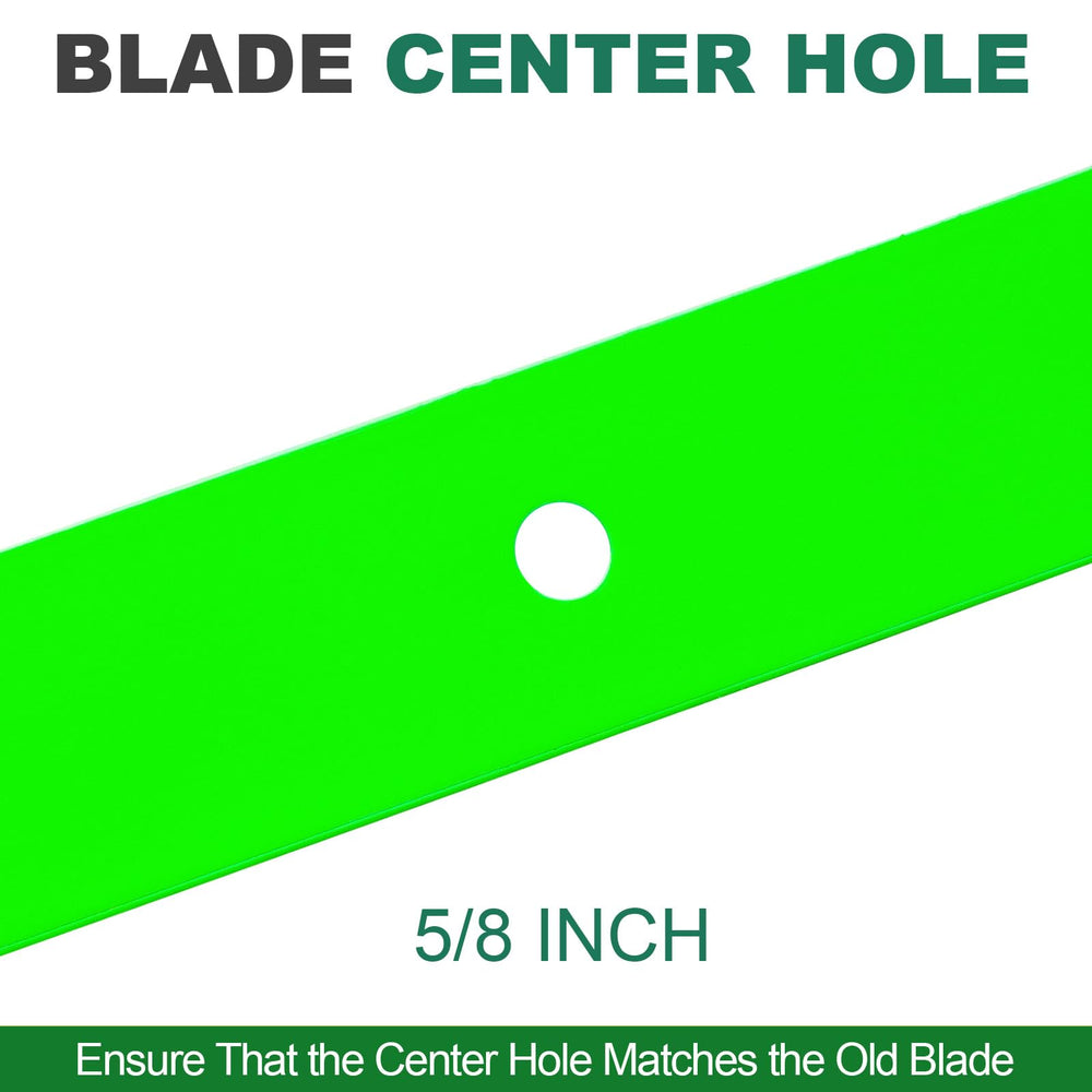 JSXDNWYJ blades installed on a 61-inch mower deck for reliable cutting