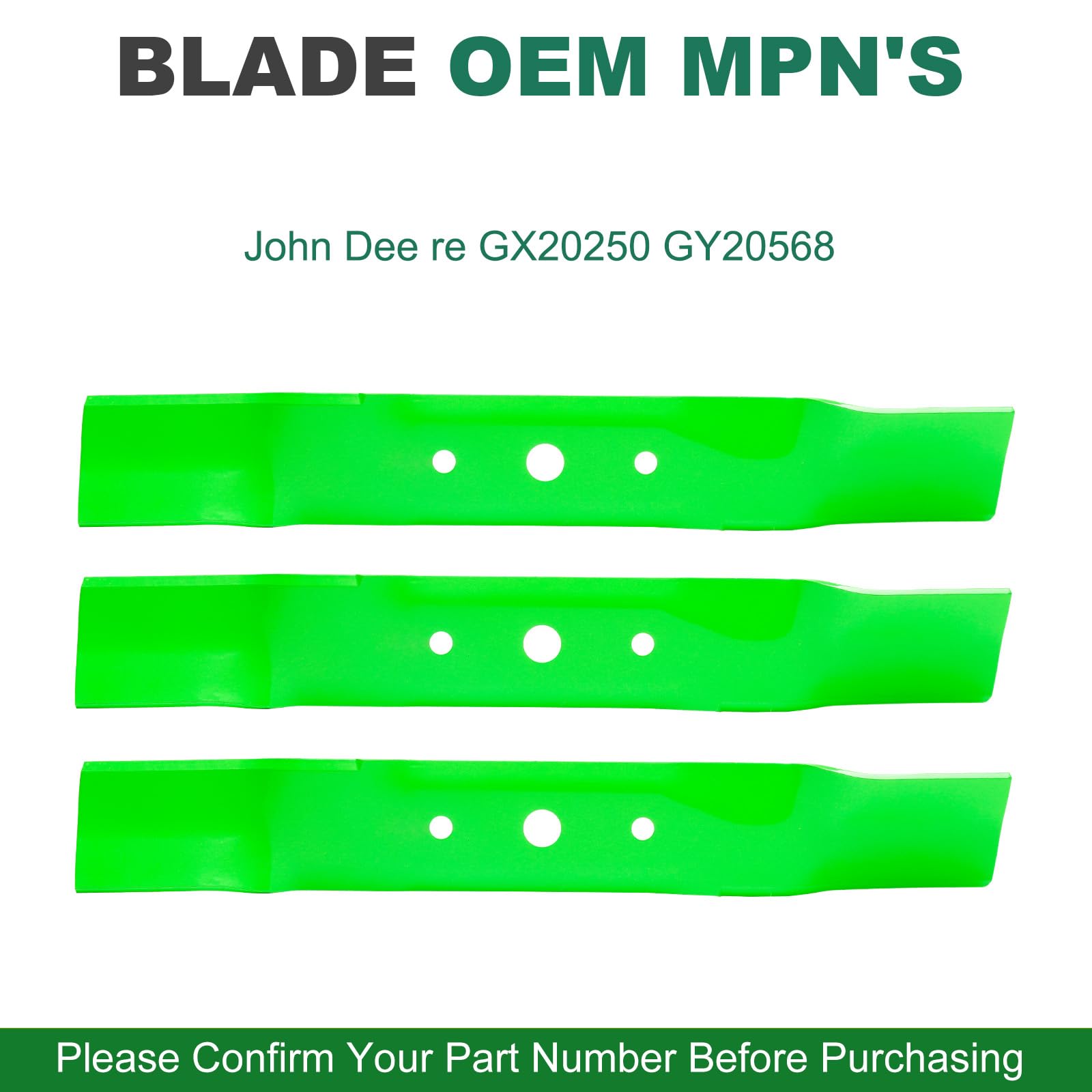 JSXDNWYJ blade center hole detail showing 5/8 inch diameter for correct spindle fitment