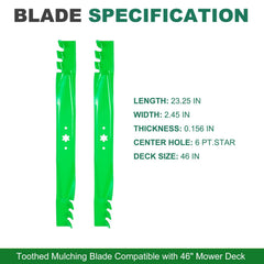 JSXDNWYJ close-up of sharpened cutting edge delivering cleaner cuts and mulching benefit