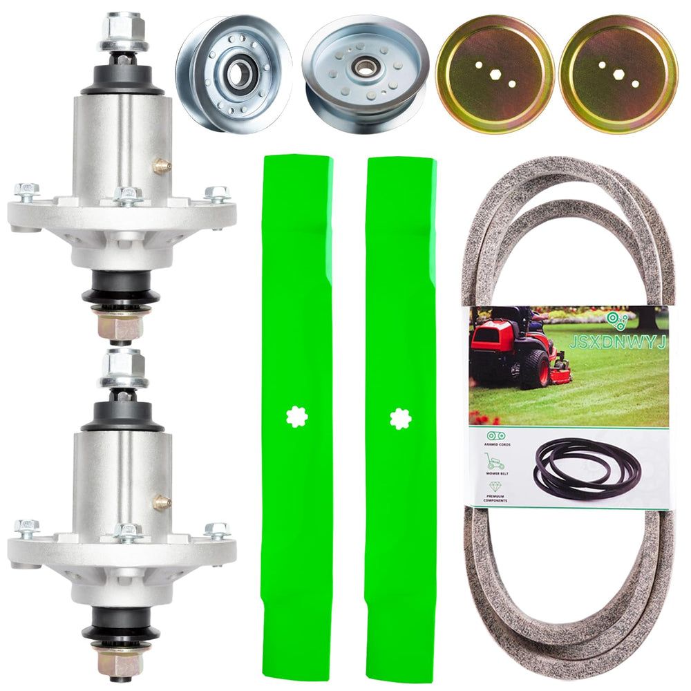 JSXDNWYJ front packaging showing complete 42-inch deck rebuild kit and ease of purchase