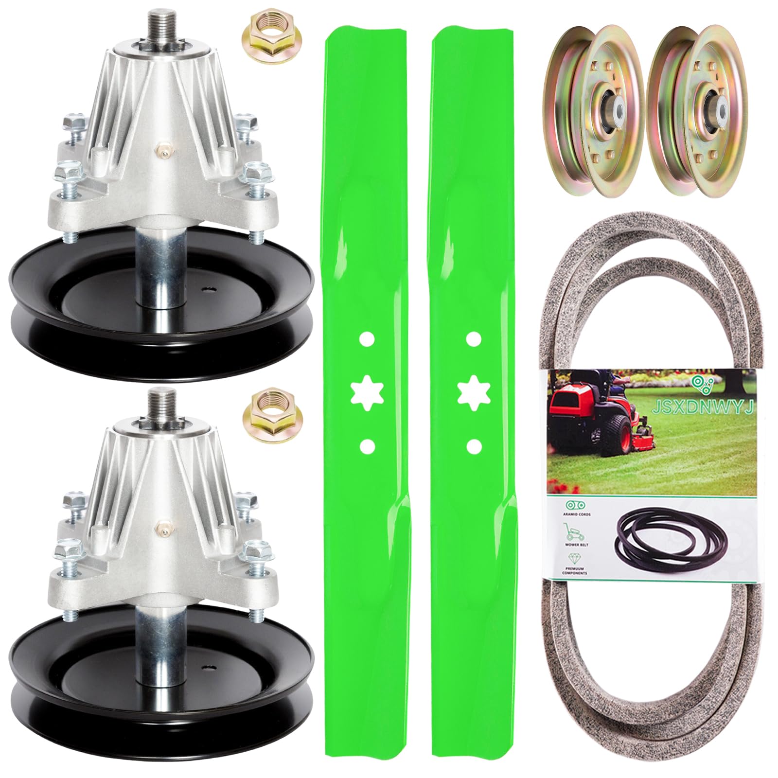 JSXDNWYJ front kit packaging showing included deck parts and compatibility benefits