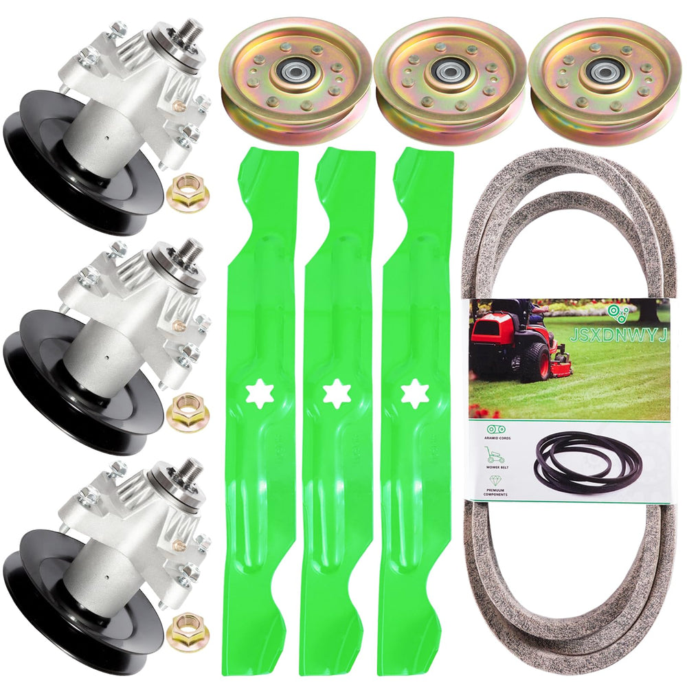 JSXDNWYJ front packaging showing full 50-inch deck rebuild kit, simplifies buying