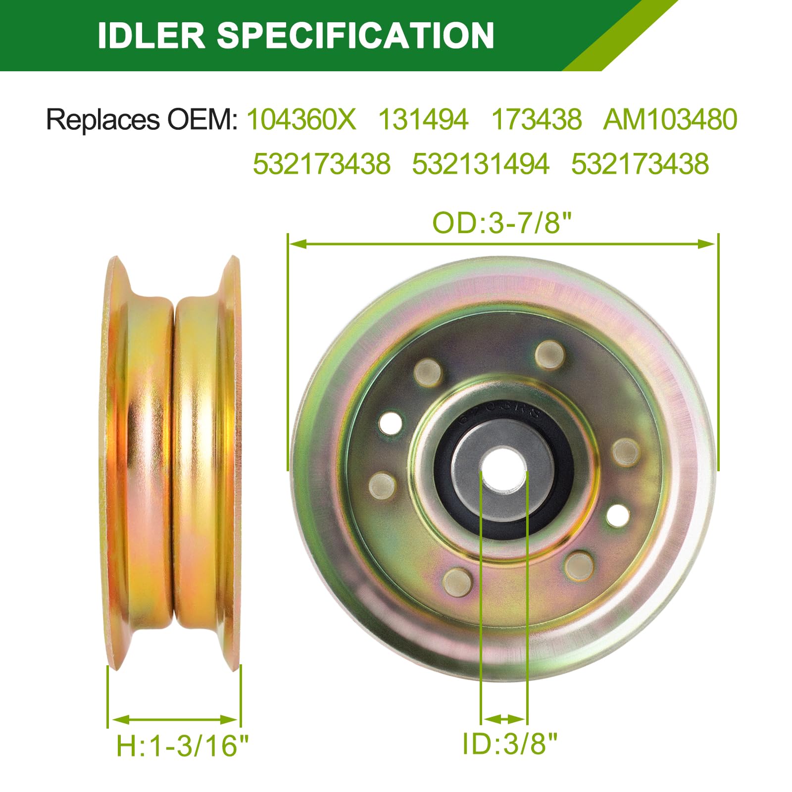 JSXDNWYJ idler bearing detail showing reinforced mount for improved tension control