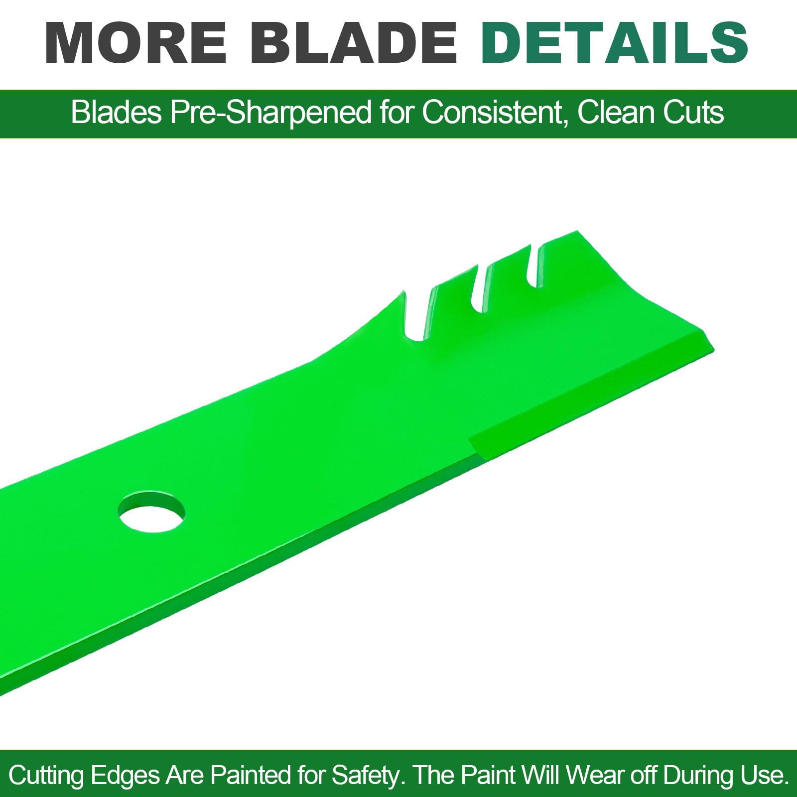 JSXDNWYJ blade in use on lawn delivering uniform grass clippings