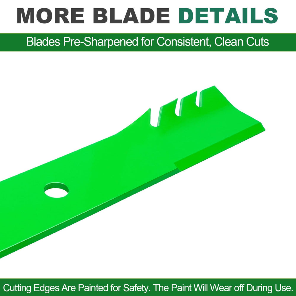JSXDNWYJ blade in use on lawn delivering uniform grass clippings