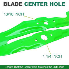 JSXDNWYJ blade installed cutting grass under a Honda mower for consistent mulch benefit